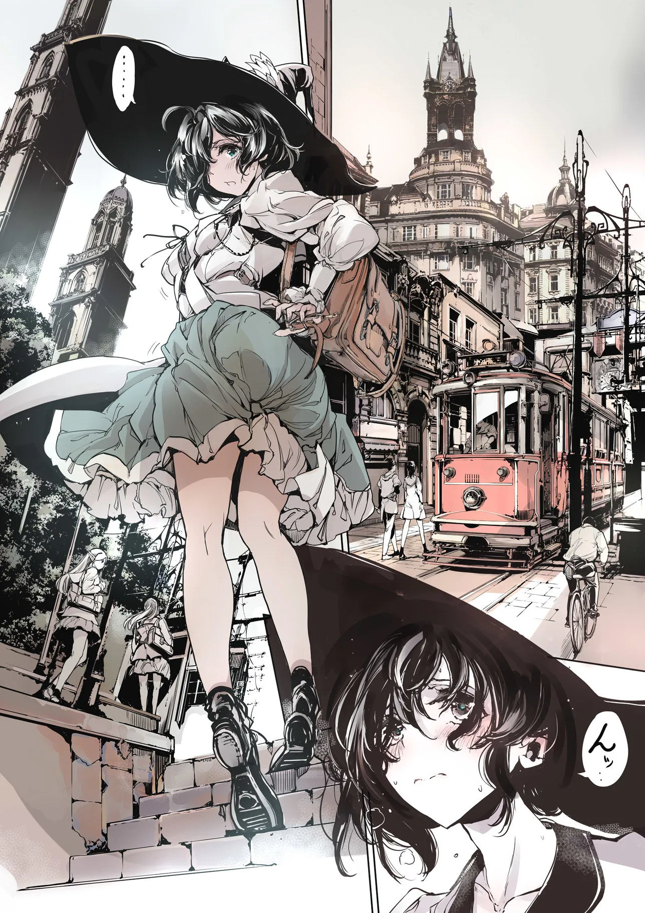 ふたなり娘がクラスメイトと電車内で乗客の視線も気にせず本気交尾